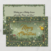 Merry-kerstkaart 🎄 feestdagenkaart (Voorkant / Achterkant)