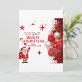 Merry kerstkaart kaart (Staand voorkant)