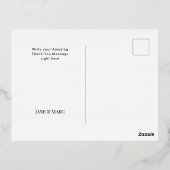 Merry Kerstkalligrafie Holographic Folie Feestdagen Briefkaart (Achterkant)