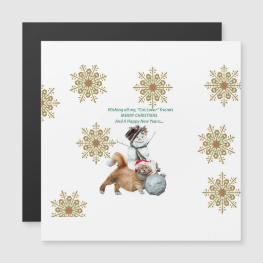 Merry kerstkat Lovers (Voorkant / Achterkant)
