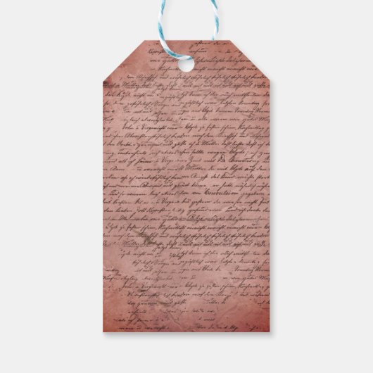 Merry kerstkatton Greenery Holiday Cadeaulabel (Achterkant)