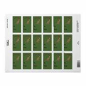 Merry Kerstkerkangaroos Etiket (Full Sheet)