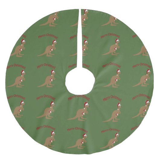 Merry Kerstkerkangaroos Kerstboom Rok (Voorkant)