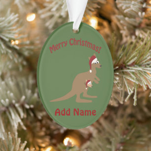 Merry Kerstkerkangaroos Ornament