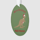 Merry Kerstkerkangaroos Ornament (voorkant)