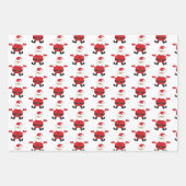 Merry kerstkerstkerstcadeautjes - boompatroon inpakpapier vel (Voorkant)