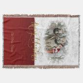 Merry Kerstkerstkerstfoto Deken (Voorkant)