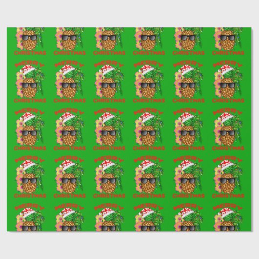 Merry Kerstkerstkerstkerstkerstananapple Cadeaupapier (Vlak)