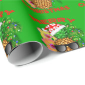 Merry Kerstkerstkerstkerstkerstananapple Cadeaupapier (Rol Hoek)
