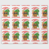 Merry Kerstkerstkerstkerstkerstananapple Cadeaupapier (Vlak)