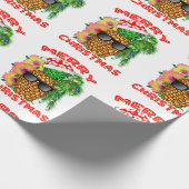 Merry Kerstkerstkerstkerstkerstananapple Cadeaupapier (Hoek)