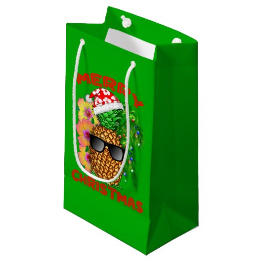 Merry Kerstkerstkerstkerstkerstananapple Klein Cadeauzakje (Voorkant Gekanteld)