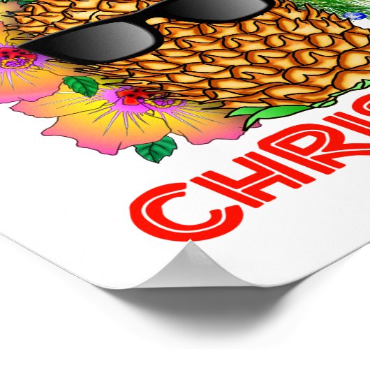 Merry Kerstkerstkerstkerstkerstananapple Poster (Hoek)