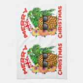 Merry Kerstkerstkerstkerstkerstananapple Theedoek (Verticaal)