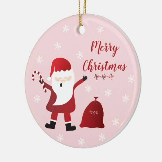 Merry kerstkerstkerstkerstkerstcadeautas Speelgoed Keramisch Ornament (Links)