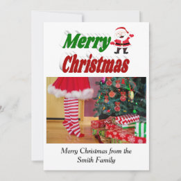 Merry kerstkerstkerstkerstkerstfoto-typografie feestdagenkaart