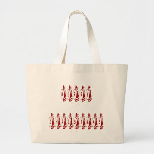 Merry kerstkerstkerstkerstkerstkerstcadeauletterty grote tote bag