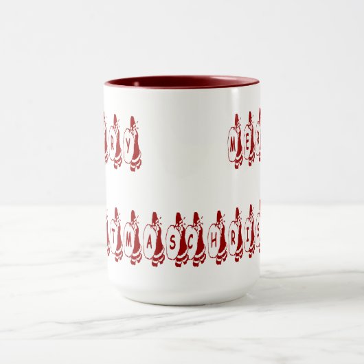 Merry kerstkerstkerstkerstkerstkerstcadeauletterty mok (Midden)