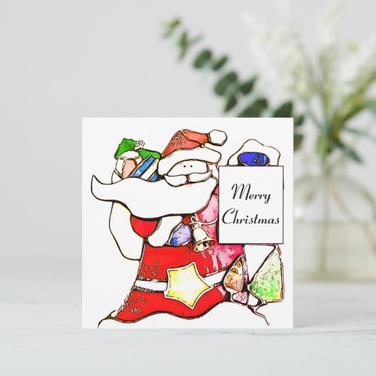 Merry kerstkerstkerstkerstkerstkerstKaart (Staand voorkant)