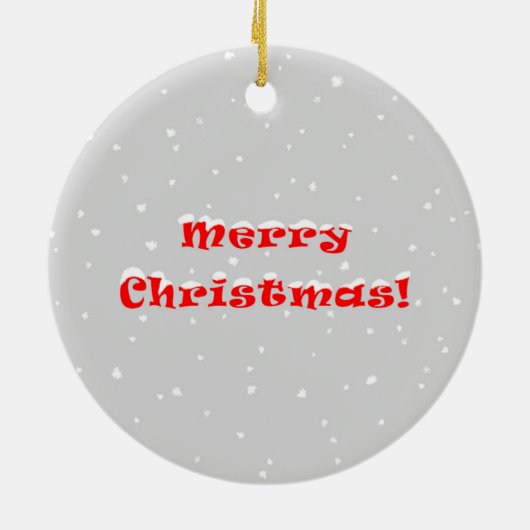 Merry Kerstkerstkerstkerstkerstkerstkerstbal rode  Keramisch Ornament (Achterkant)