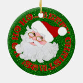 Merry kerstkerstkerstkerstkerstkerstkerstfeest RUN Keramisch Ornament (Achterkant)