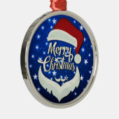 Merry Kerstkerstkerstkerstkerstkerstkersthat Metalen Ornament (Rechts)