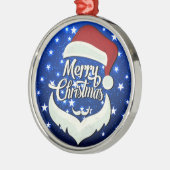 Merry Kerstkerstkerstkerstkerstkerstkersthat Metalen Ornament (Links)