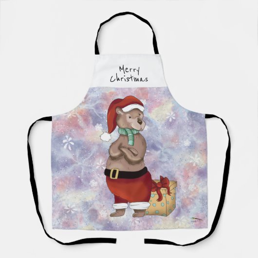 Merry KerstkerstkerstkerstkerstkerstkerstkerstBeer Schort (Voorkant)