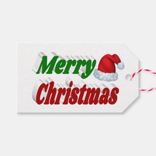 Merry Kerstkerstkerstkerstkerstkerstkerstkerstkers Cadeaulabel (Voorkant (Horizontaal))