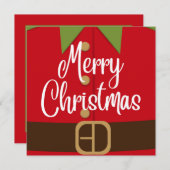 Merry kerstkerstkerstkerstkerstkerstkerstkerstkers feestdagenkaart (Voorkant / Achterkant)