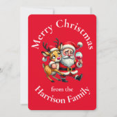 Merry Kerstkerstkerstkerstkerstkerstkerstkerstkers Feestdagenkaart (Voorkant)