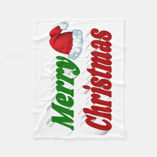 Merry Kerstkerstkerstkerstkerstkerstkerstkerstkers Fleece Deken (Voorkant)