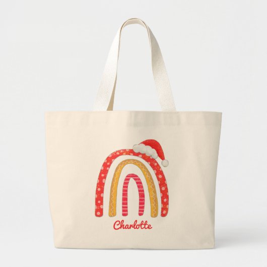 Merry Kerstkerstkerstkerstkerstkerstkerstkerstkers Grote Tote Bag (Voorkant)