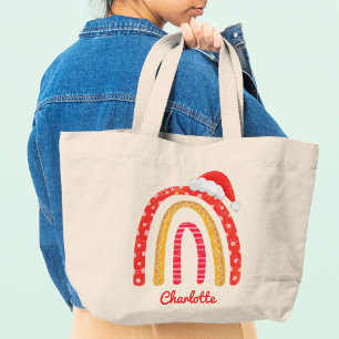 Merry Kerstkerstkerstkerstkerstkerstkerstkerstkers Grote Tote Bag