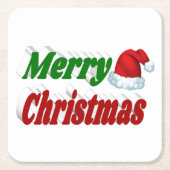 Merry Kerstkerstkerstkerstkerstkerstkerstkerstkers Kartonnen Onderzetters (Voorkant)