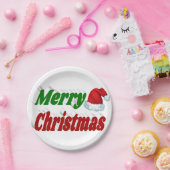 Merry Kerstkerstkerstkerstkerstkerstkerstkerstkers Papieren Bordje (Feest)