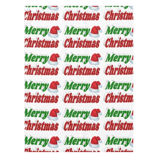 Merry Kerstkerstkerstkerstkerstkerstkerstkerstkers Tafelkleed (Voorkant)
