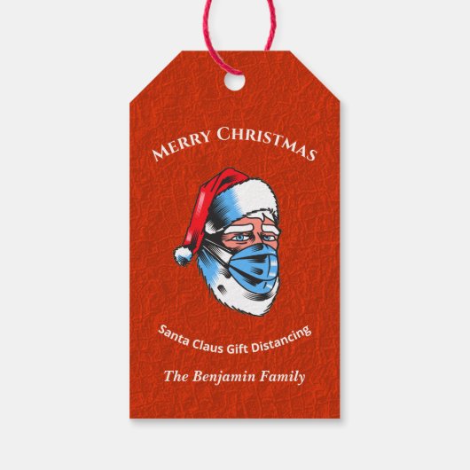 Merry kerstkerstkerstkerstkerstkerstkerstkerstmanm cadeaulabel (Achterkant)