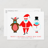 Merry Kerstkerstkerstkerstkerstkerstkerstkerstmanm Feestdagenkaart (Voorkant / Achterkant)