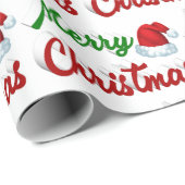 Merry Kerstkerstkerstkerstkerstkerstkerstkerstrood Cadeaupapier (Rol Hoek)