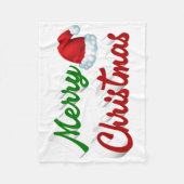 Merry Kerstkerstkerstkerstkerstkerstkerstkerstrood Fleece Deken (Voorkant)