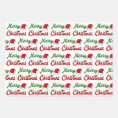 Merry Kerstkerstkerstkerstkerstkerstkerstkerstrood Inpakpapier Vel (Voorkant 3)