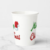 Merry Kerstkerstkerstkerstkerstkerstkerstkerstrood Papieren Bekers (Links)