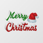 Merry Kerstkerstkerstkerstkerstkerstkerstkerstrood Raamsticker (Vel)