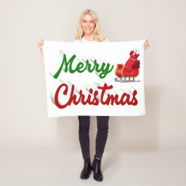 Merry kerstkerstkerstkerstkerstkerstkerstkerststaa fleece deken