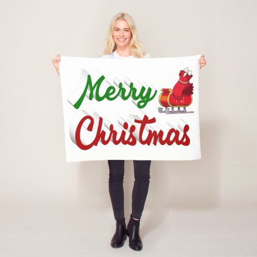 Merry kerstkerstkerstkerstkerstkerstkerstkerststaa fleece deken (In situ)