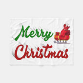Merry kerstkerstkerstkerstkerstkerstkerstkerststaa fleece deken (Voorkant (Horizontaal))