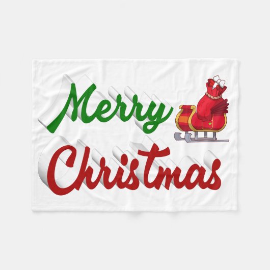 Merry kerstkerstkerstkerstkerstkerstkerstkerststaa fleece deken (Voorkant (Horizontaal))