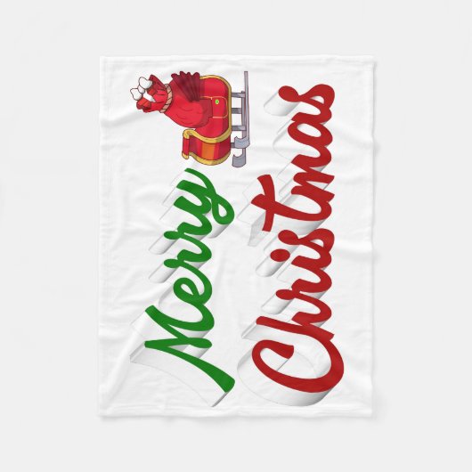 Merry kerstkerstkerstkerstkerstkerstkerstkerststaa fleece deken (Voorkant)