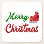 Merry kerstkerstkerstkerstkerstkerstkerstkerststaa kartonnen onderzetters (Voorkant)